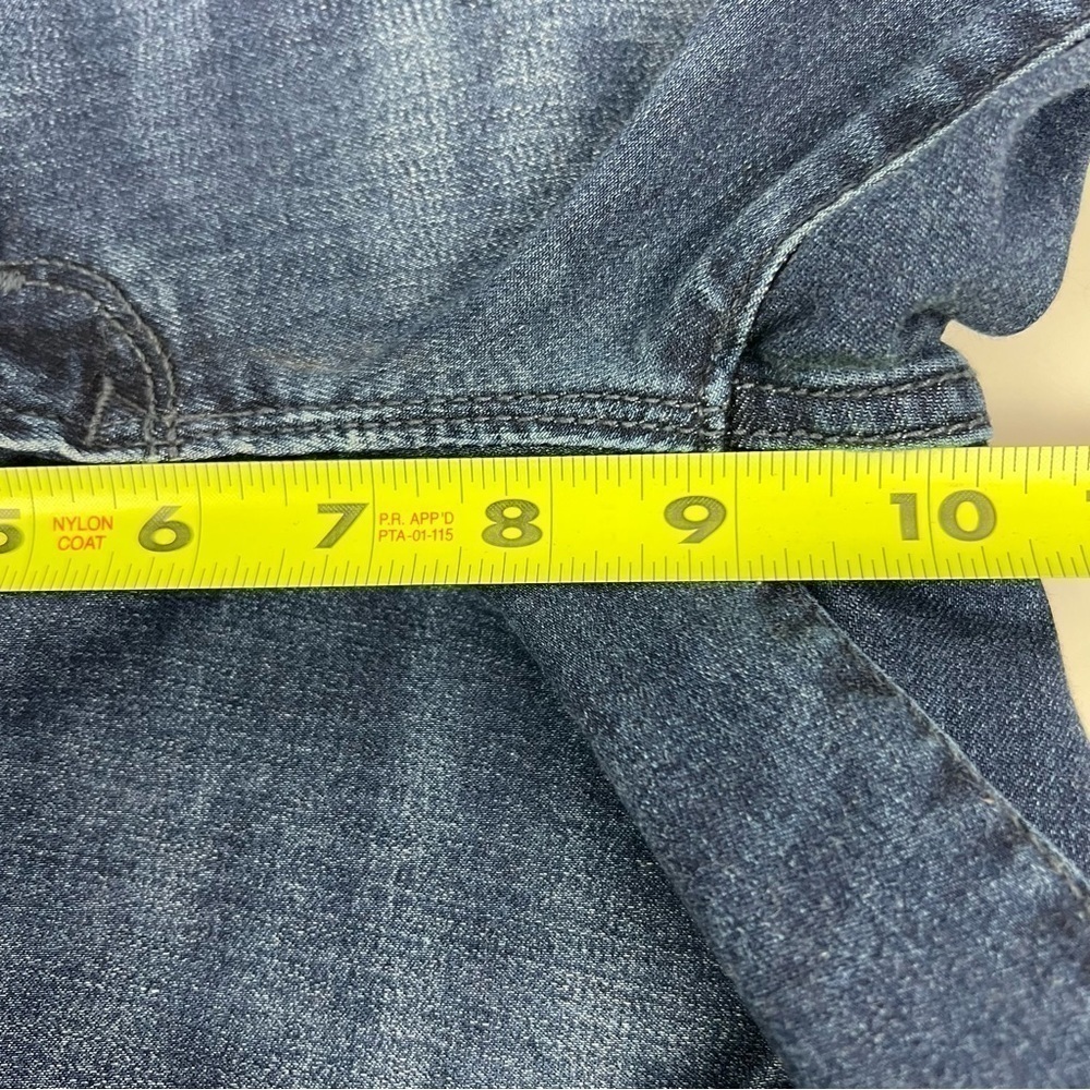 Old Navy Rockstar Women’s Blue Jeans Sz 4 Dark Wash Mid-Rise Stretch Distressed - Picture 10 of 12